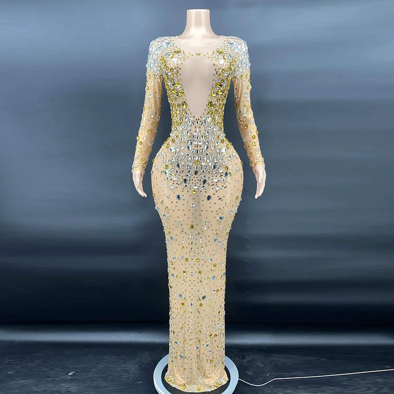 Formal dresses with tassel - adorned belts and tiered skirts for a stylish and festive formal eventAD1175 Stage Costumes For Singers Crystal Sexy Outfit Nude Stretch Mesh Fabric Perspective Party Nightclub Prom Dresses Formal dresses with tassel - adorned belts and tiered skirts for a stylish and festive formal eventAD1175 Stage Costumes For Singers Crystal Sexy Outfit Nude Stretch Mesh Fabric Perspective Party Nightclub Prom Dresses
