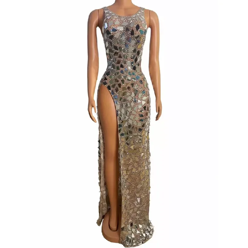 Formal dresses with tiered lace skirts and off - the - shoulder necklines for a feminine and elegant formal appearanceAD1439 Kimshein Women Elegant Robe High Split Hollow Out Beaded Sequin Mesh Prom Dresses Party Evening Dinner Formal dresses with tiered lace skirts and off - the - shoulder necklines for a feminine and elegant formal appearanceAD1439 Kimshein Women Elegant Robe High Split Hollow Out Beaded Sequin Mesh Prom Dresses Party Evening Dinner