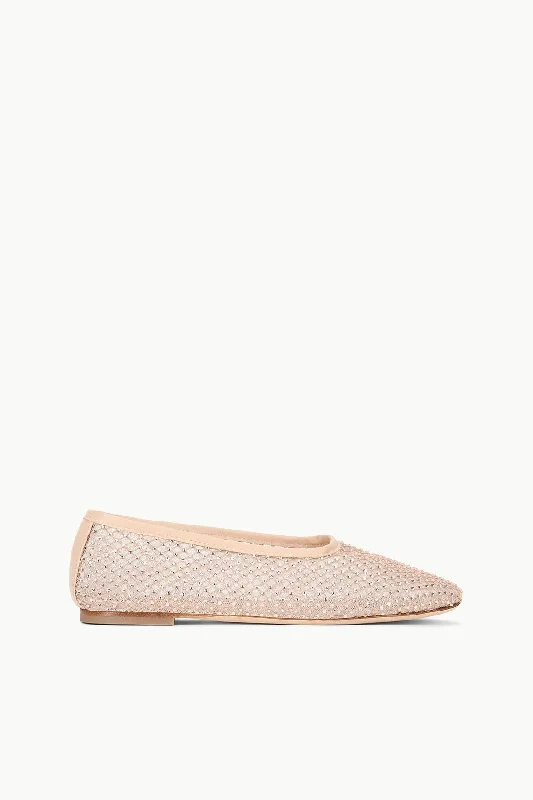 Prom dresses with gathered skirts and crystal - encrusted belts for a luxurious promALBA BALLET FLAT | CHAMPAGNE CRYSTAL MESH Prom dresses with gathered skirts and crystal - encrusted belts for a luxurious promALBA BALLET FLAT | CHAMPAGNE CRYSTAL MESH