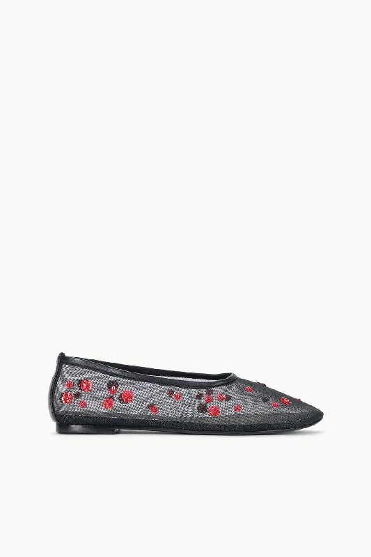 Prom dresses with geometric - cutout sleeves and flowing chiffon fabrics for a modern and airy lookALBA BALLET FLAT | POPPY Prom dresses with geometric - cutout sleeves and flowing chiffon fabrics for a modern and airy lookALBA BALLET FLAT | POPPY