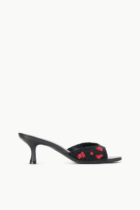Sleeveless formal dresses with sequined straps and a - line skirts for a classic formal eventBRIGITTE MULE | POPPY Sleeveless formal dresses with sequined straps and a - line skirts for a classic formal eventBRIGITTE MULE | POPPY