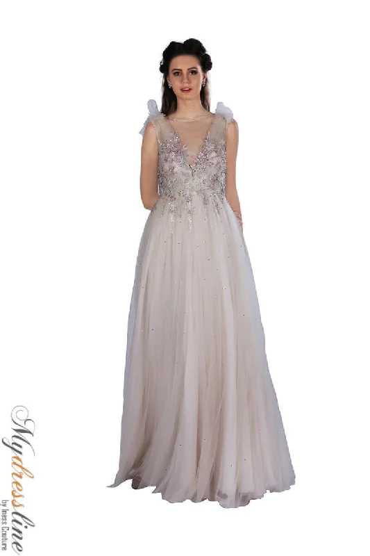 Prom dresses with cold - shoulder cutouts and satin bows for a trendy lookDulce Celia Sonya Prom dresses with cold - shoulder cutouts and satin bows for a trendy lookDulce Celia Sonya