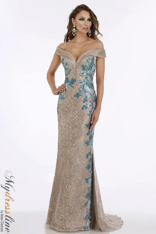 Prom dresses with illusion necklines and crystal embellishments for a formal affairFeriani Couture 18901 Prom dresses with illusion necklines and crystal embellishments for a formal affairFeriani Couture 18901