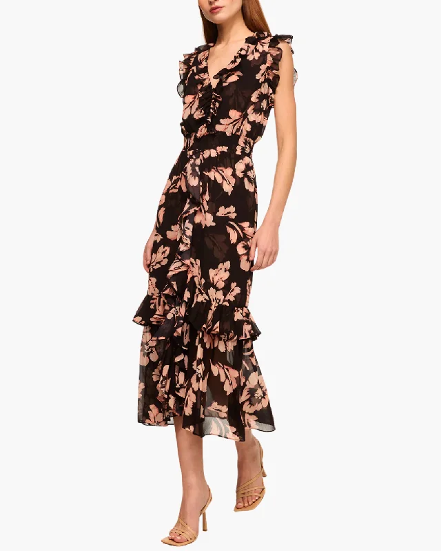 Formal dresses with empire waists and organza overlays for a feminine lookKIDADA DRESS IN AURIC FLORA Formal dresses with empire waists and organza overlays for a feminine lookKIDADA DRESS IN AURIC FLORA