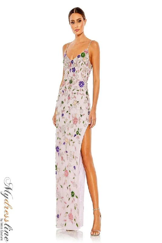 Formal dresses with abstract print panels and rhinestone embellishments for a unique formal eventMac Duggal 10893 Formal dresses with abstract print panels and rhinestone embellishments for a unique formal eventMac Duggal 10893