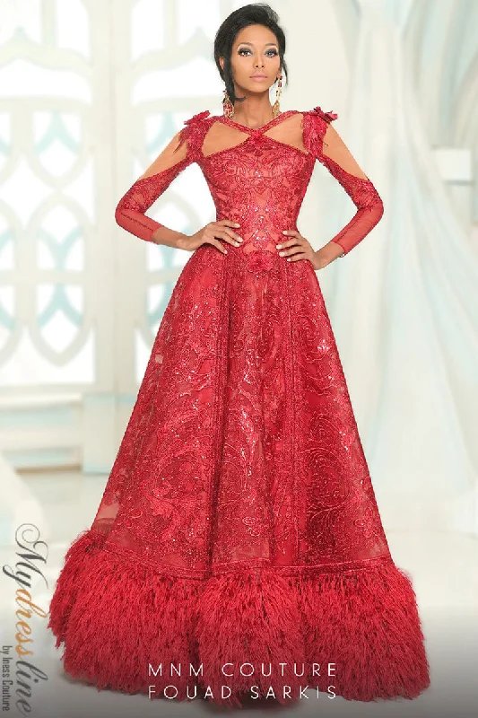 A - line formal dresses with beaded lace appliques for formal eventsMNM Couture 2523 A - line formal dresses with beaded lace appliques for formal eventsMNM Couture 2523