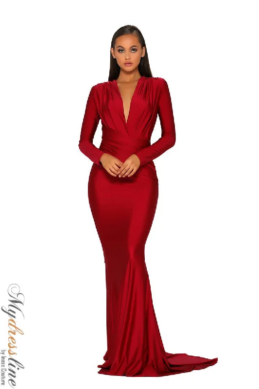 Prom dresses with metallic - colored fabrics and beaded embroidery for a glamorous promPortia & Scarlett PS5030 Prom dresses with metallic - colored fabrics and beaded embroidery for a glamorous promPortia & Scarlett PS5030