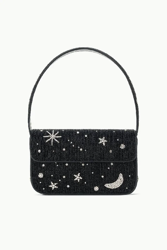 Formal dresses with fringe - trimmed sleeves and wrap - around styles for a bohemian - inspired formal eventTOMMY BEADED BAG | STARRY NIGHT Formal dresses with fringe - trimmed sleeves and wrap - around styles for a bohemian - inspired formal eventTOMMY BEADED BAG | STARRY NIGHT