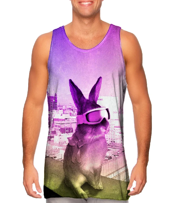 Plus Size Women's Glitter - Trimmed Tank Tops for Party NightsCity Rabbit
