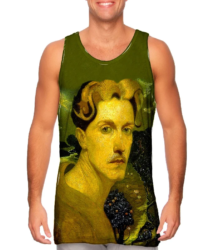 Women's Cropped Tank Tops with Vintage Band LogosClaude Buck - "Self Portrait" (1919) Women's Cropped Tank Tops with Vintage Band LogosClaude Buck - "Self Portrait" (1919)