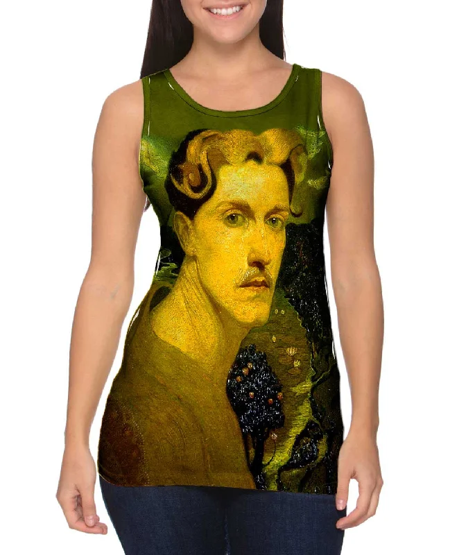 Crew Neck Women's Sustainable Tank Tops Made from Recycled MaterialsClaude Buck - "Self Portrait" (1919) Crew Neck Women's Sustainable Tank Tops Made from Recycled MaterialsClaude Buck - "Self Portrait" (1919)