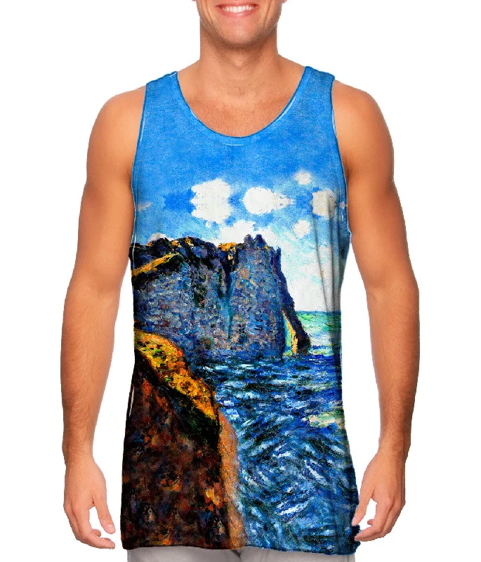 V - Neck Women's Moisture - Wicking Tank Tops for RunningClaude Monet - "The Manneport" (1882) V - Neck Women's Moisture - Wicking Tank Tops for RunningClaude Monet - "The Manneport" (1882)