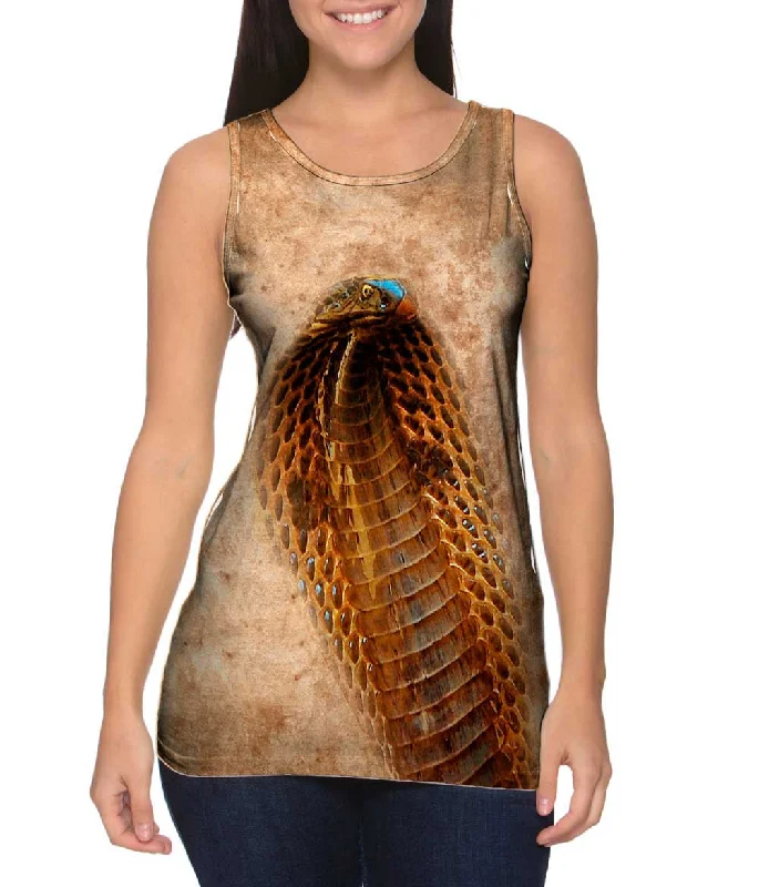 Scoop Neck Women's Linen Blend Tank Tops for SummerClaw Bear