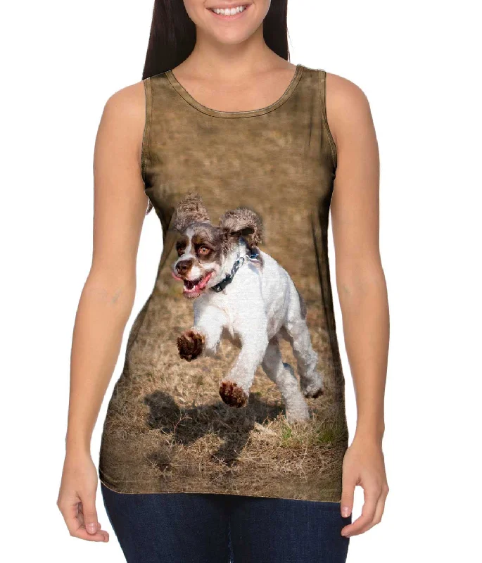 Plunge Neck Women's Seamless Tank Tops for a Smooth FitCocker Spaniel Race