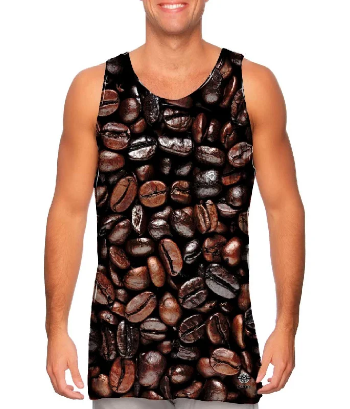 One - Shoulder Women's Rayon Blend Tank Tops for a Flowy LookCoffee Bean Morning