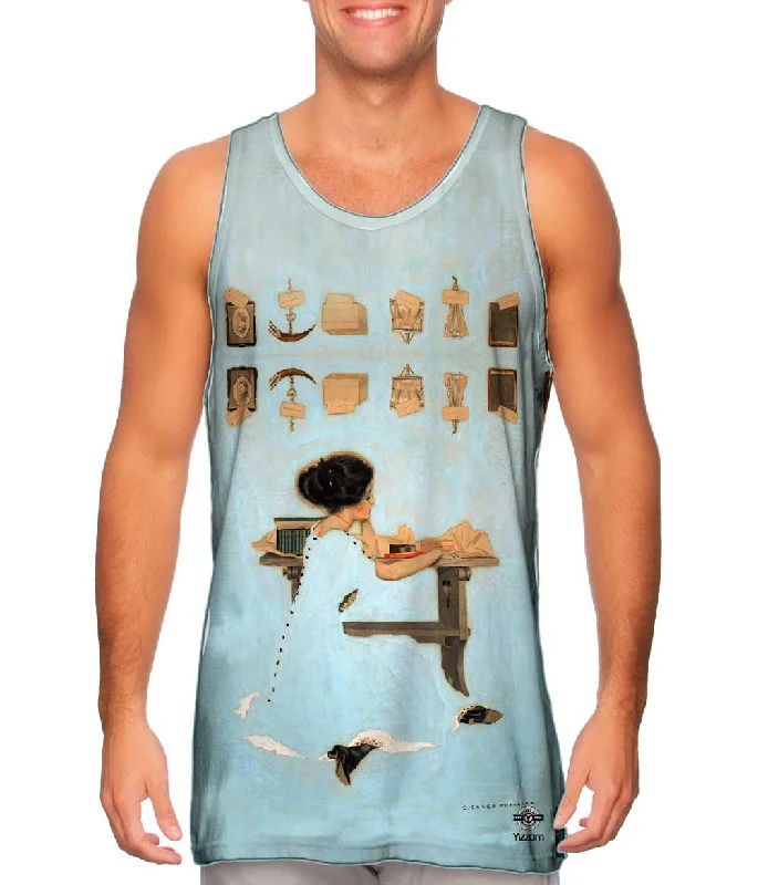 Plus Size Women's Glitter - Trimmed Tank Tops for Party NightsColes Phillips - "Life 2 " (1910) Plus Size Women's Glitter - Trimmed Tank Tops for Party NightsColes Phillips - "Life 2 " (1910)