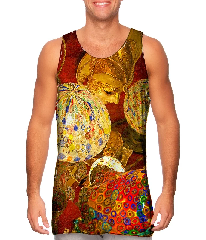 Women's Longline Tank Tops with Abstract PrintsColorful Objects
