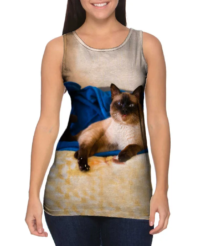 Square Neck Women's Organic Cotton Tank Tops in Earth TonesComfy Cat