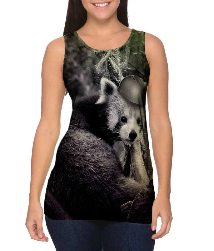 Plunge Neck Women's Seamless Tank Tops for a Smooth FitConstruction Hat Red Panda