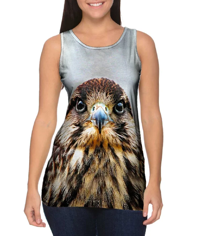 High - Neck Women's Silk Blend Tank Tops for a Luxurious FeelCool Falcon