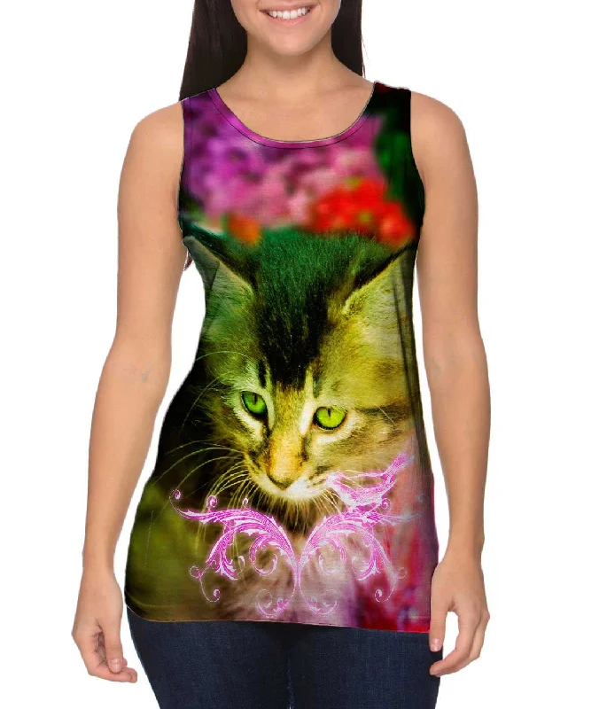 Women's Sleeveless Ribbed Tank Tops for a Trendy LookCool Kitten