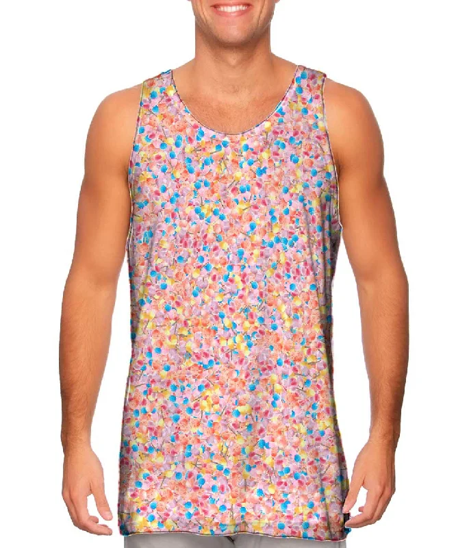Plunge Neck Women's Seamless Tank Tops for a Smooth FitCotton Candy