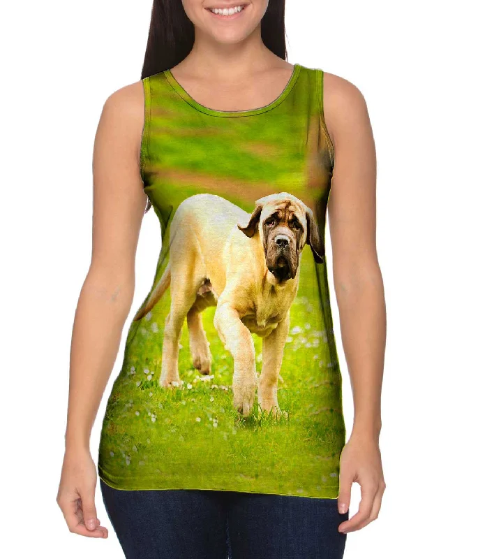 V - Neck Women's Moisture - Wicking Tank Tops for RunningCourageous Mastiff