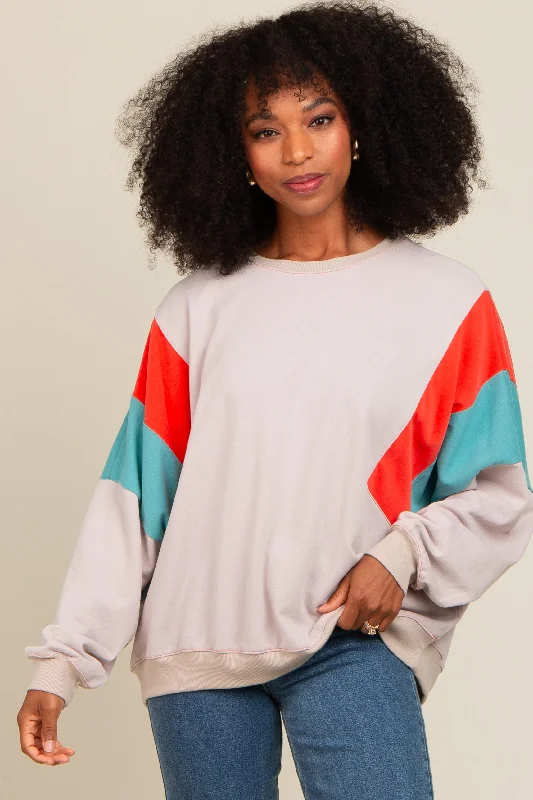 Plus Size Women's Open - Front Cardigan Sweater in Burgundy with Buttons for a Stylish LayerGrey Colorblock Dolman Sleeve Sweatshirt Plus Size Women's Open - Front Cardigan Sweater in Burgundy with Buttons for a Stylish LayerGrey Colorblock Dolman Sleeve Sweatshirt