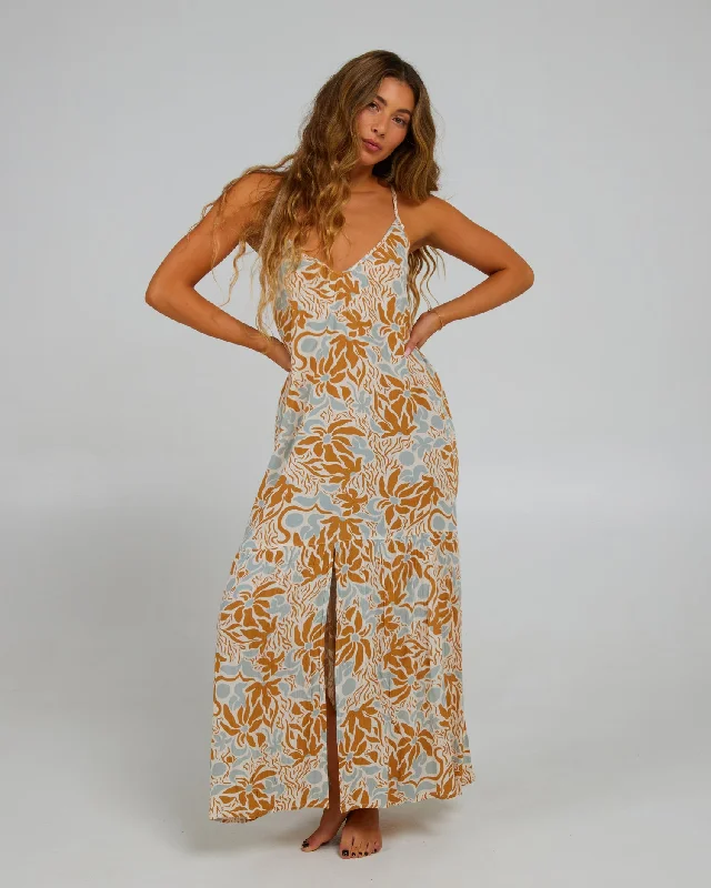 Round - neck cover ups for a classic and simple lookBaja Maxi Dress - Off White
