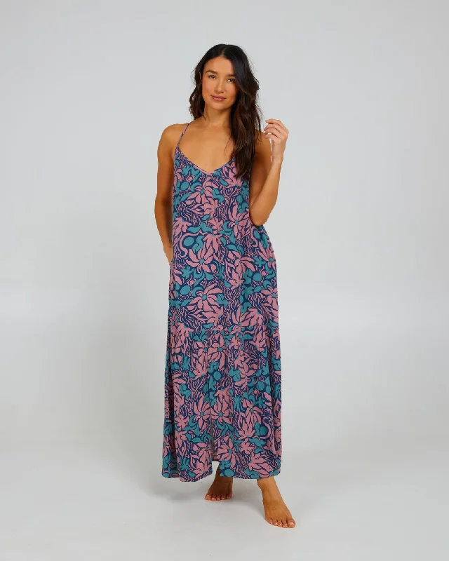 Anti - bacterial cover ups for a hygienic beachwear optionBaja Maxi Dress - Rose