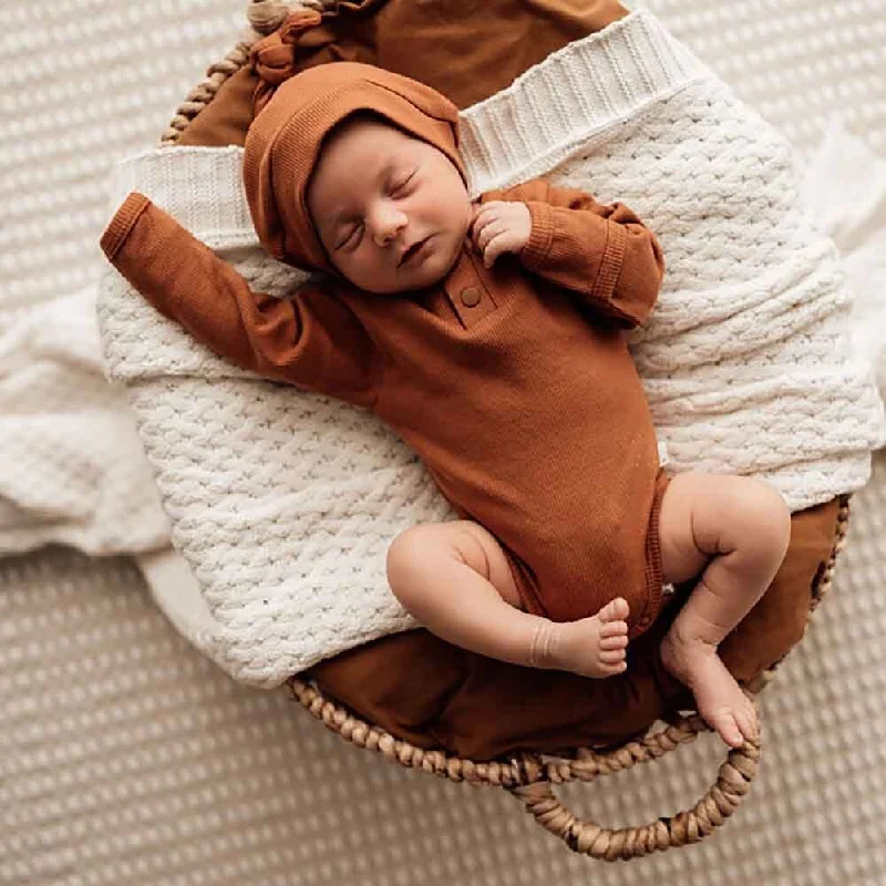 Sheer Bodysuits for a Seductive and Alluring OutfitBiscuit Long Sleeve Organic Bodysuit
