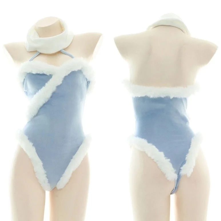 Sleeveless Bodysuits for a Cool and Casual Summer LookBlue Fur Lined Onesie