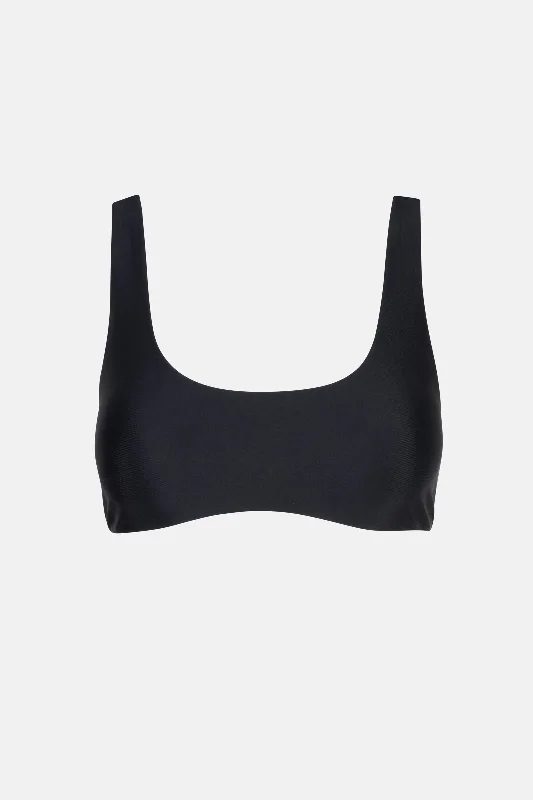 Plus Size Women's One - Shoulder Swim Tops in Pink with Ruching for a Figure - Flattering DesignClassic Crop Top Black Plus Size Women's One - Shoulder Swim Tops in Pink with Ruching for a Figure - Flattering DesignClassic Crop Top Black