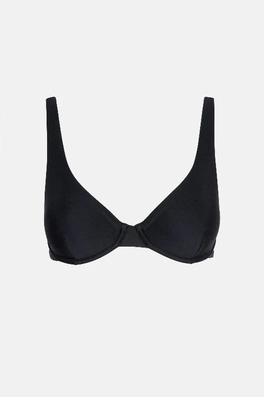 Plus Size Women's Longline Swim Tops in Navy with Striped Pattern for a Nautical StyleClassic Underwire Top Black Plus Size Women's Longline Swim Tops in Navy with Striped Pattern for a Nautical StyleClassic Underwire Top Black