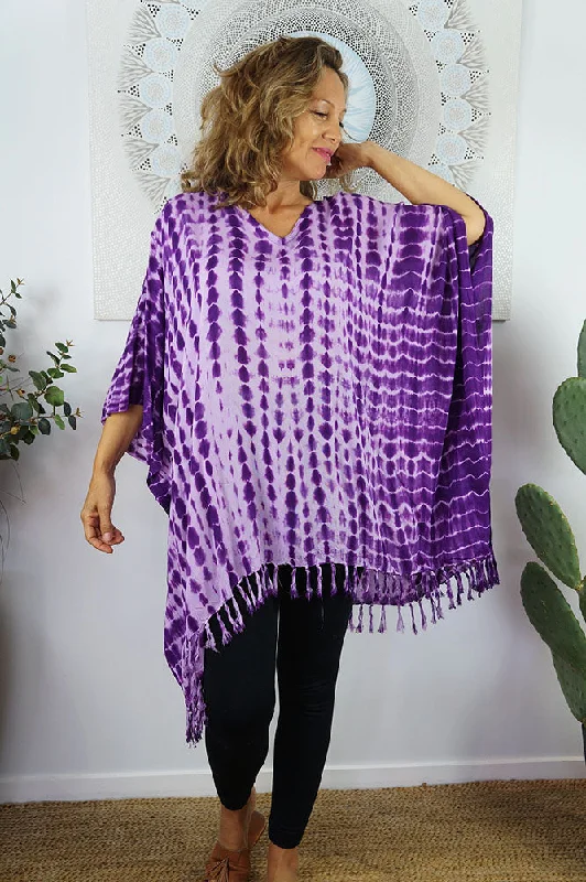 Belted cover ups for a more structured and fashionable lookCrackle Tie Dye Cover Up