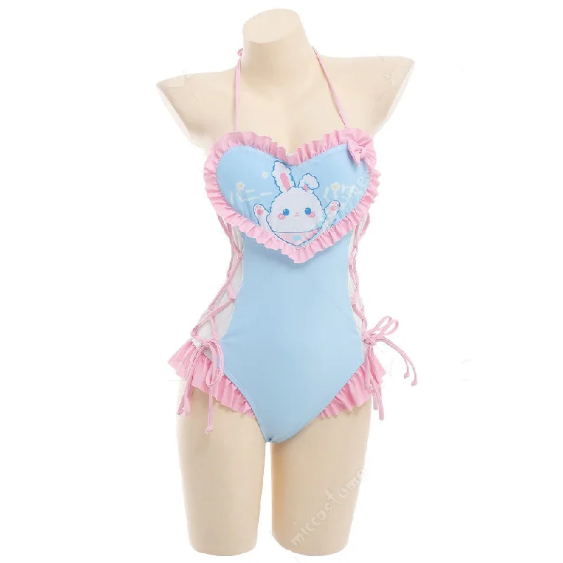 High - Neck Bodysuits for a Modest and Sophisticated LookHappy Bunny Onesie