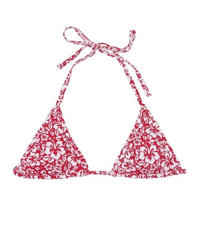 Plus Size Women's Adjustable - Strap Swim Tops in Burgundy for a Custom FitHibiscus Swim Top Plus Size Women's Adjustable - Strap Swim Tops in Burgundy for a Custom FitHibiscus Swim Top