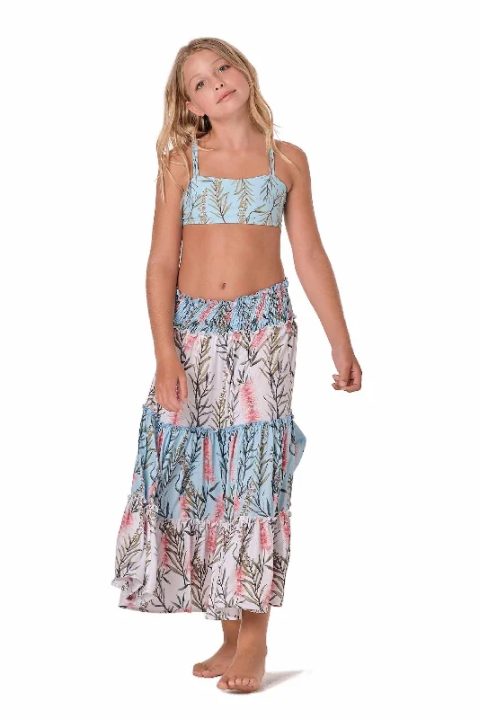 Anti - UV ray cover ups for outdoor summer activitiesJust Flow - Tropical White Long Skirt (FINAL SALE) Anti - UV ray cover ups for outdoor summer activitiesJust Flow - Tropical White Long Skirt (FINAL SALE)