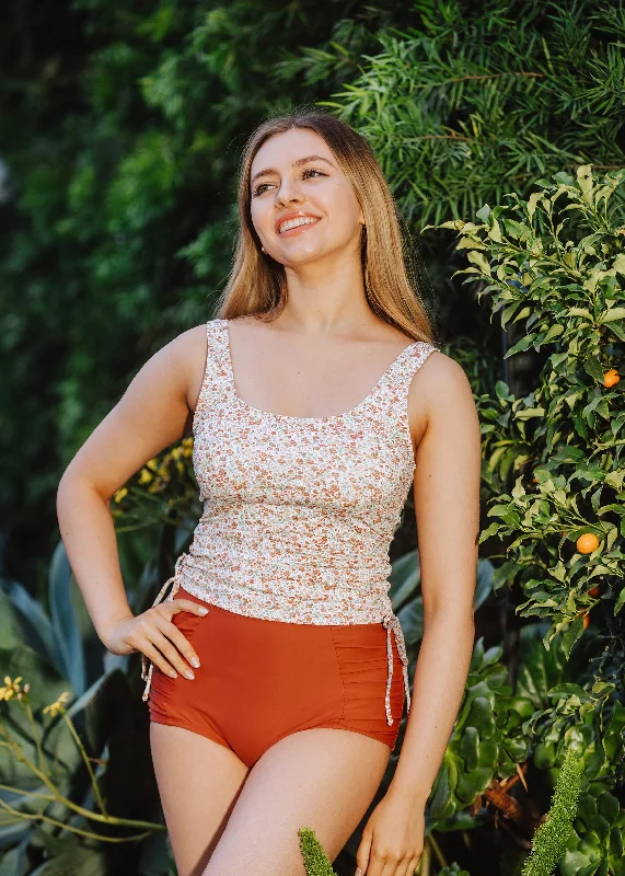 Plus Size Women's Longline Swim Tops in Navy with Striped Pattern for a Nautical Stylekaren in petite garden Plus Size Women's Longline Swim Tops in Navy with Striped Pattern for a Nautical Stylekaren in petite garden