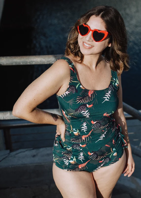 Plus Size Women's Adjustable - Strap Swim Tops in Burgundy for a Custom Fitkaren in rainforest Plus Size Women's Adjustable - Strap Swim Tops in Burgundy for a Custom Fitkaren in rainforest