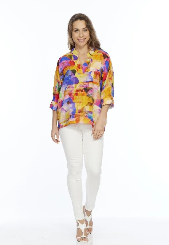 Opaque cover ups for a more modest beach lookLior Top Frida Print 116