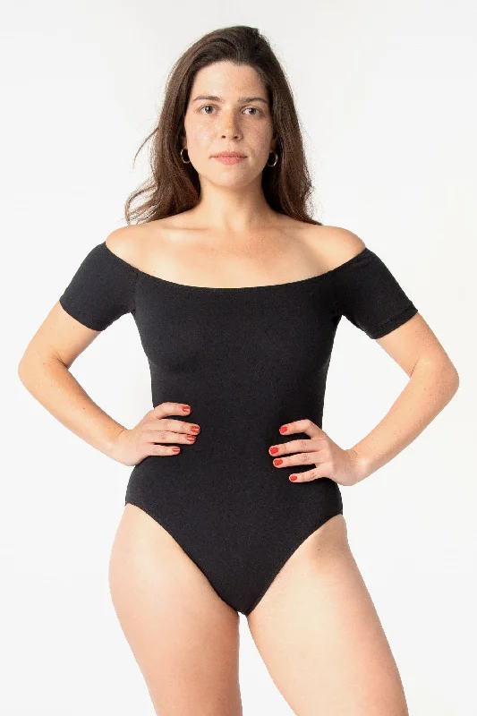 Plus - Size Bodysuits with a Comfortable and Flattering FitB121CF - Off Shoulder Bodysuit Plus - Size Bodysuits with a Comfortable and Flattering FitB121CF - Off Shoulder Bodysuit