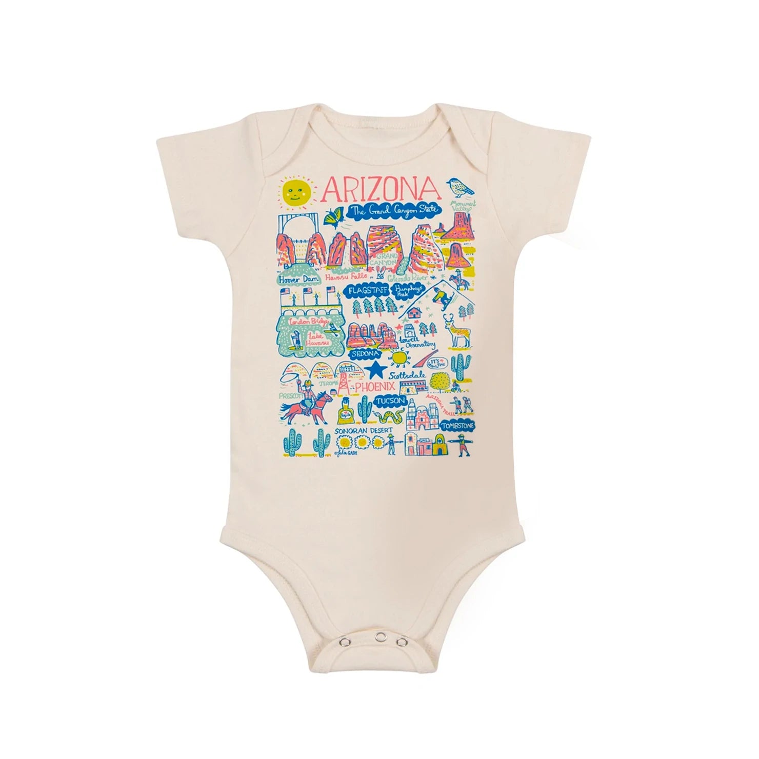 Plus - Size Bodysuits with a Comfortable and Flattering FitOrganic Bodysuit, Arizona Map Plus - Size Bodysuits with a Comfortable and Flattering FitOrganic Bodysuit, Arizona Map
