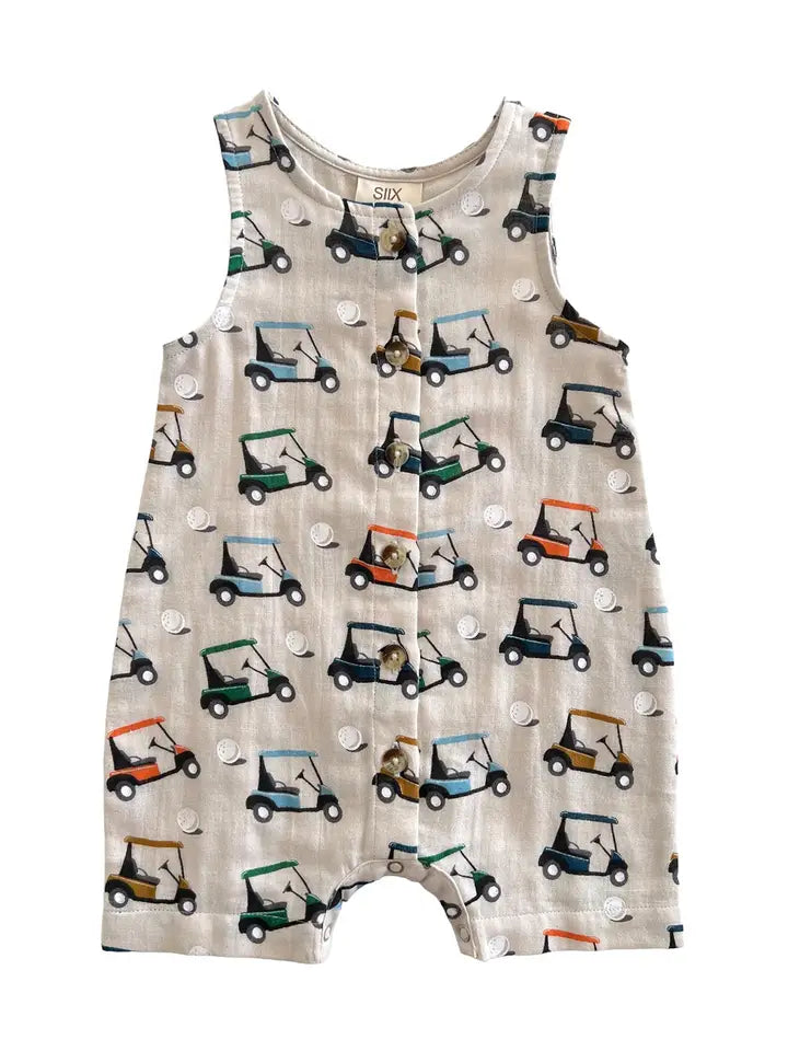 Convertible Straps Bodysuits for Multiple Styling OptionsOrganic Shortie, Golf Cart