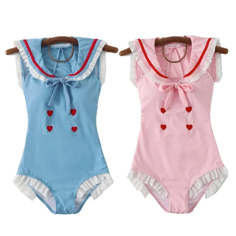 Button - Front Bodysuits with a Classic and Timeless AppealPin Up Sailor Onesie