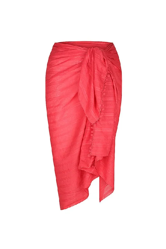 Hooded cover ups for windy beach daysRed Sarong