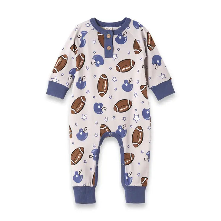 Seamless Bodysuits for a Smooth Underwear LookRomper, Game Day Blue