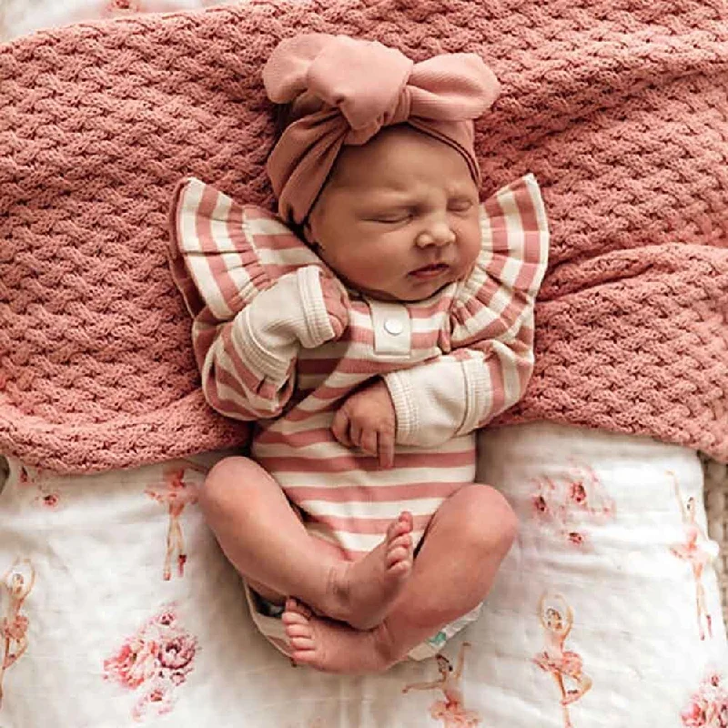 Organic Cotton Bodysuits for an Eco - Friendly and Comfortable OptionRose Stripe Long Sleeve Organic Bodysuit Organic Cotton Bodysuits for an Eco - Friendly and Comfortable OptionRose Stripe Long Sleeve Organic Bodysuit