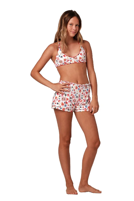 Anti - bacterial cover ups for a hygienic beachwear optionShort Circuit - Happy Hippie White Anti - bacterial cover ups for a hygienic beachwear optionShort Circuit - Happy Hippie White