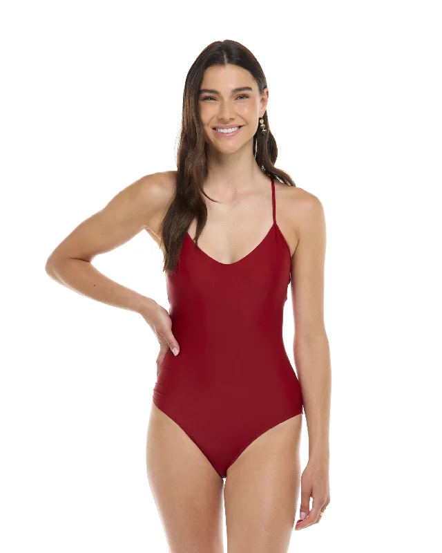 Plus Size Women's Boho - Style One - Pieces in Multicolor with Tassels for a Festival VibeSmoothies Sandbar One-Piece Tank - Cranberry Plus Size Women's Boho - Style One - Pieces in Multicolor with Tassels for a Festival VibeSmoothies Sandbar One-Piece Tank - Cranberry